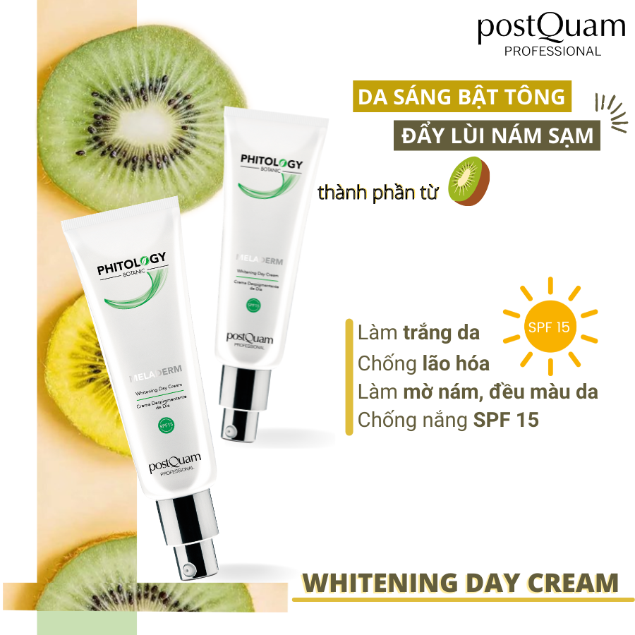 Meladerm - Phitology Botanic Whitening Day Cream của postQuam- Kem ngày postQuam - Kem trị nám postQuam